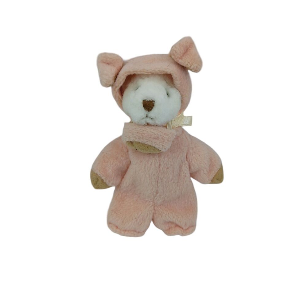 Vtg Ganz Wee Bear Village Mudford in Pig Costume 1999 Stuffed Animal 5.5 inch